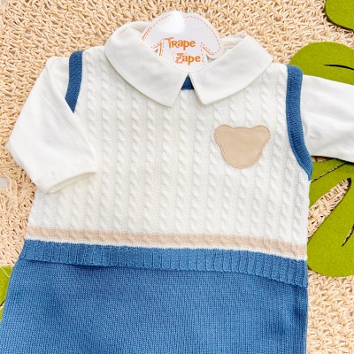 Macacão de Linha Anthony - Azul Jeans